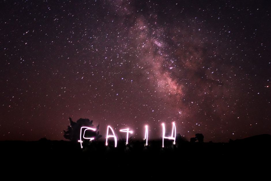 Night sky representing faith and wonder