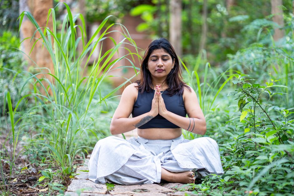 Person practicing mindfulness meditation