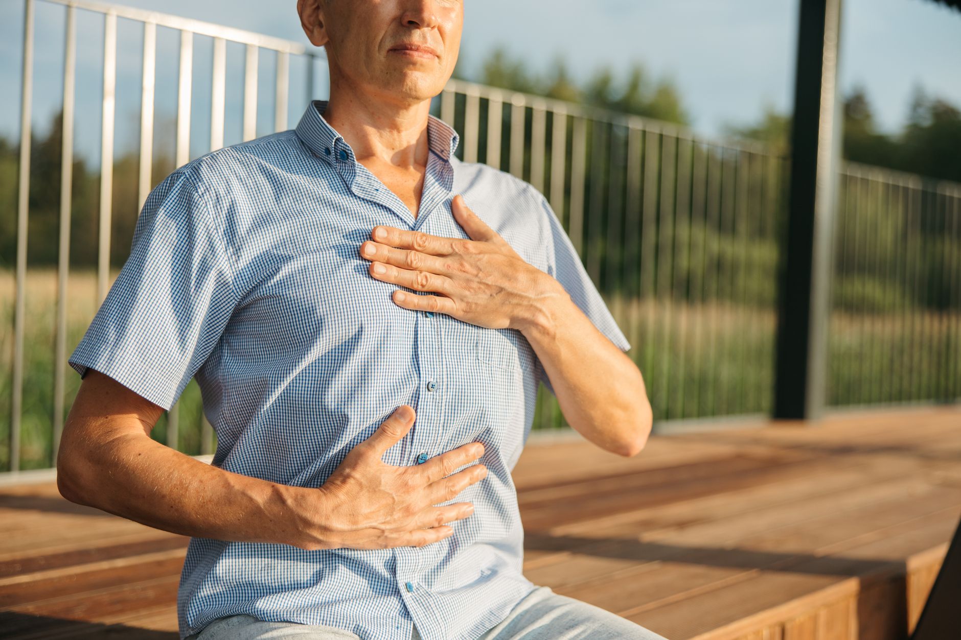 Person practicing mindfulness as part of recovery